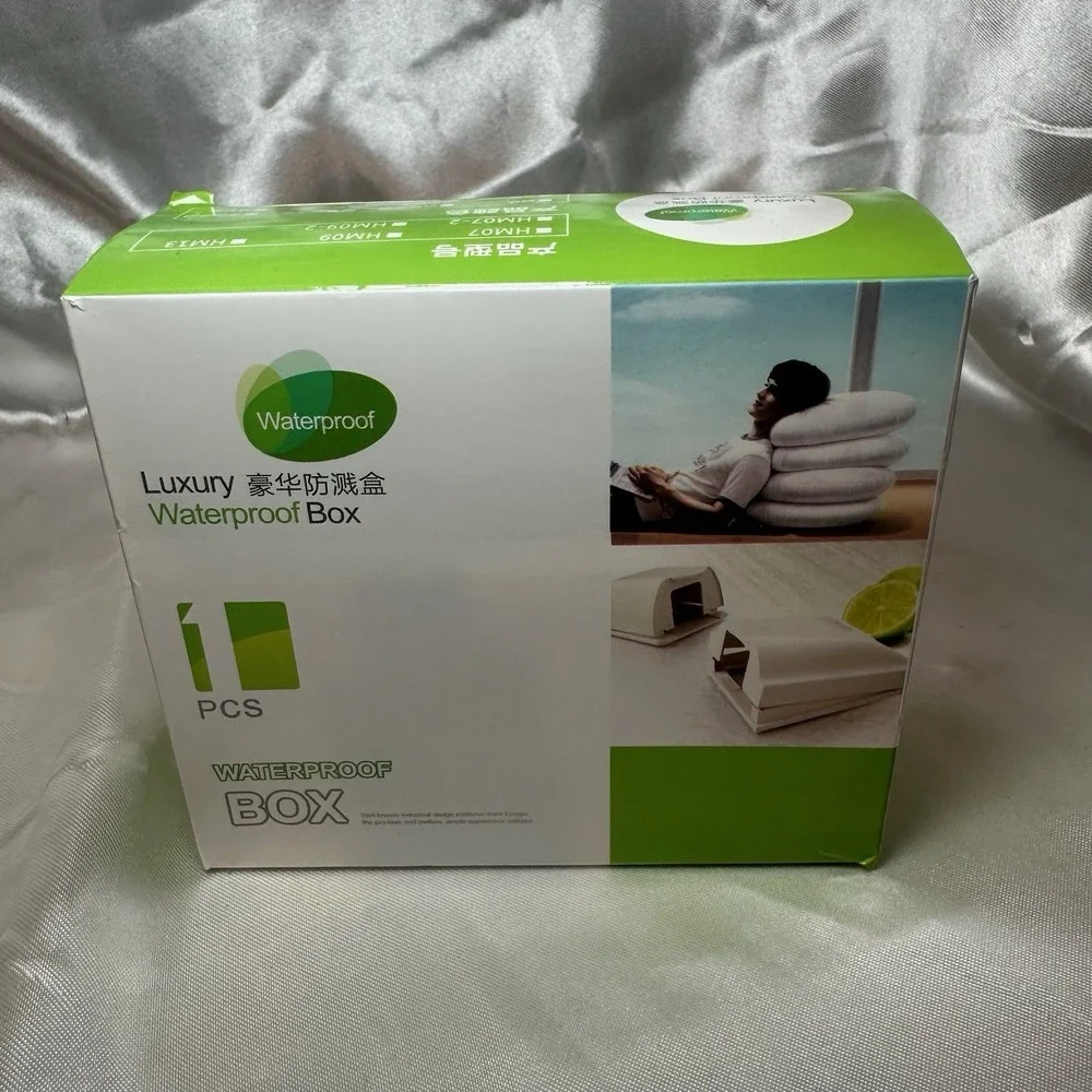 QSeeden Clear Outlet Cover Box,Baby Safety Outlet Cover Box,Wall Outlet Cover